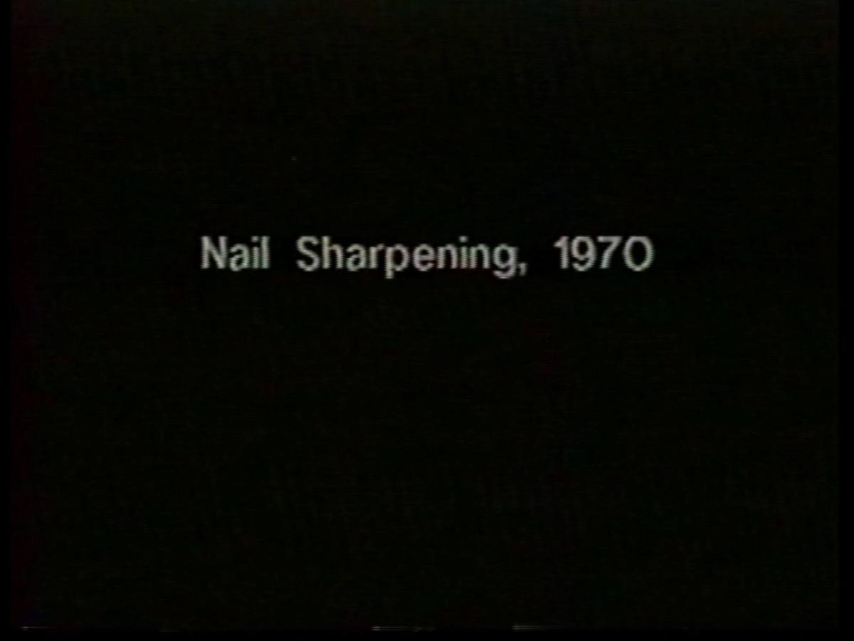 Nail Sharpening. From the series Program Five