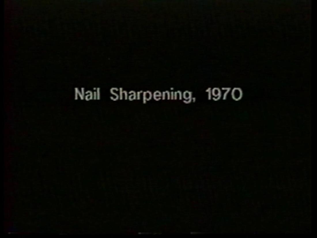 Nail Sharpening. From the series Program Five