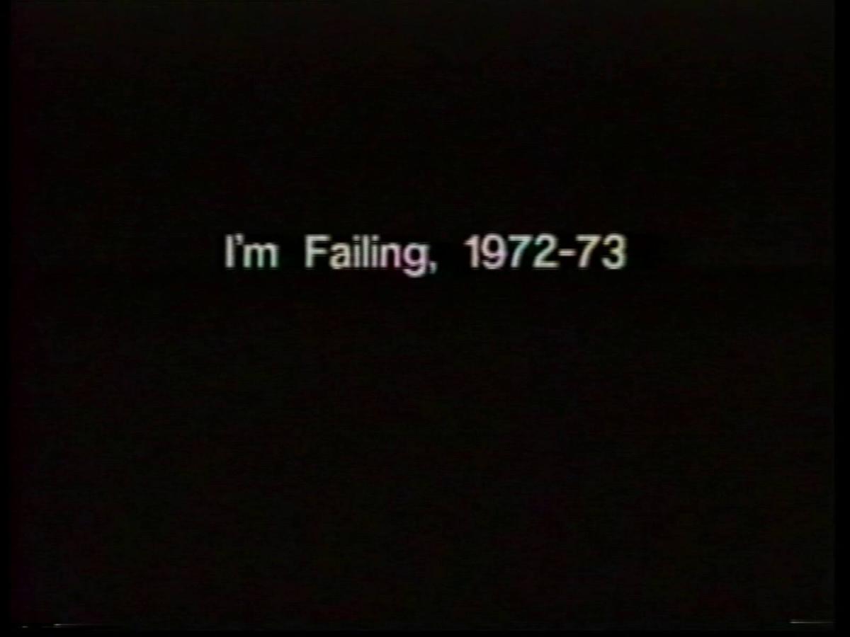 I´m Failing. From the series Program Three