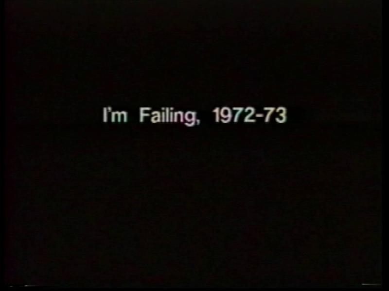 I´m Failing. From the series Program Three