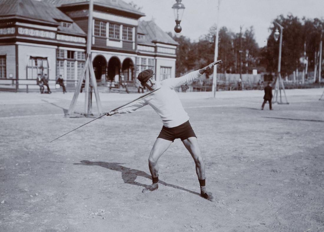 Spjutkastning. Eric Lemming