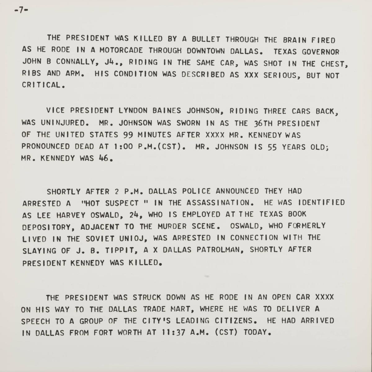 Flash - November 22, 1963
