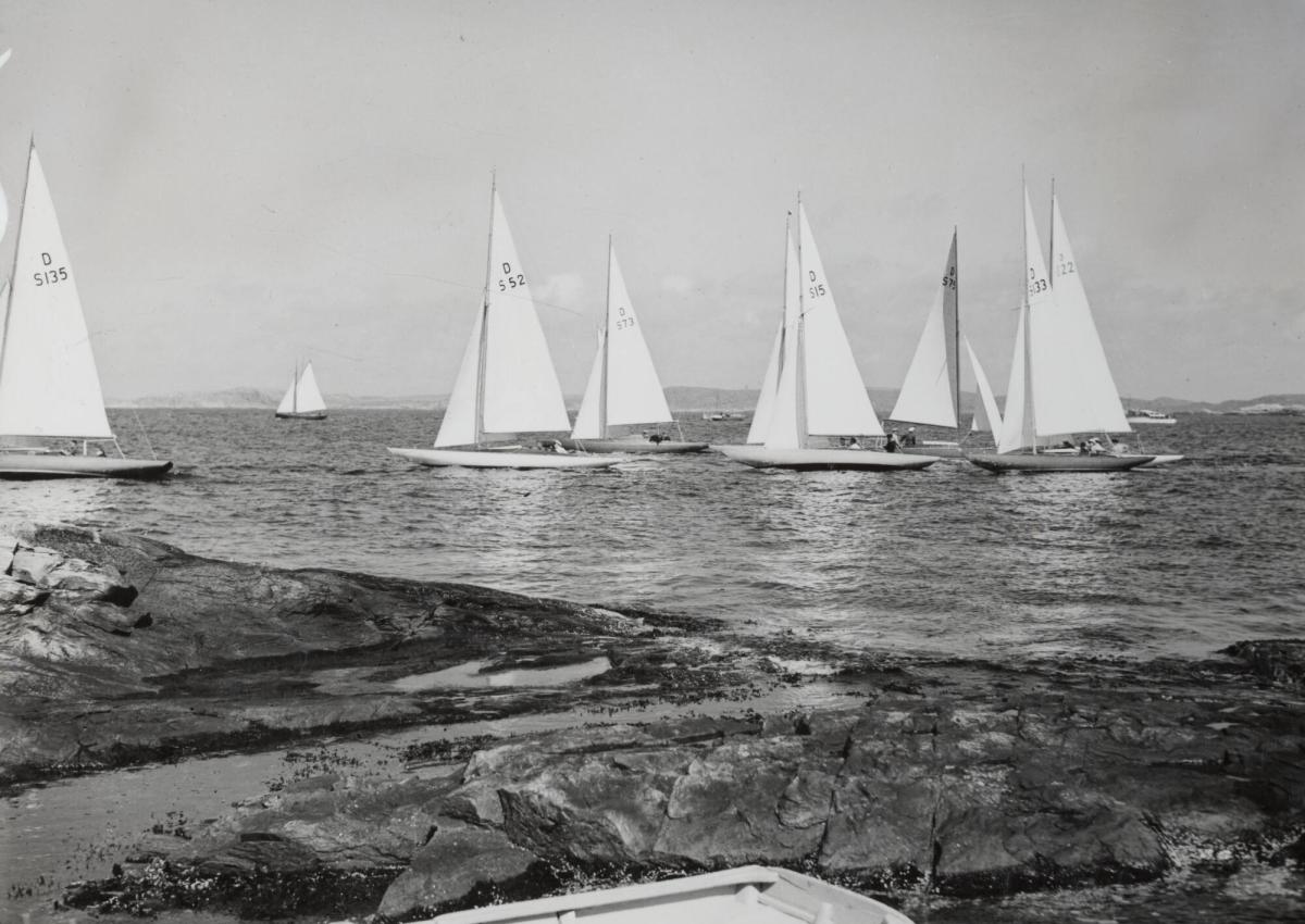 Bohuslän: Segelregatta utanför Marstrand