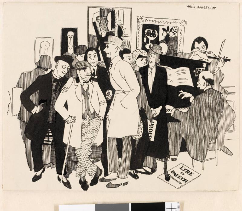 På utställning (Lyre et Palette)