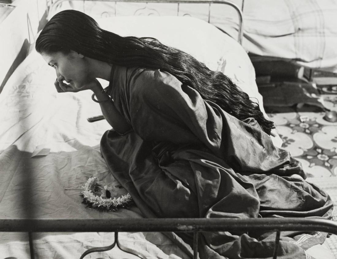 Indian Dancer Anajli Hora Preparing for the Jasmine Festival, Bombay, 1951