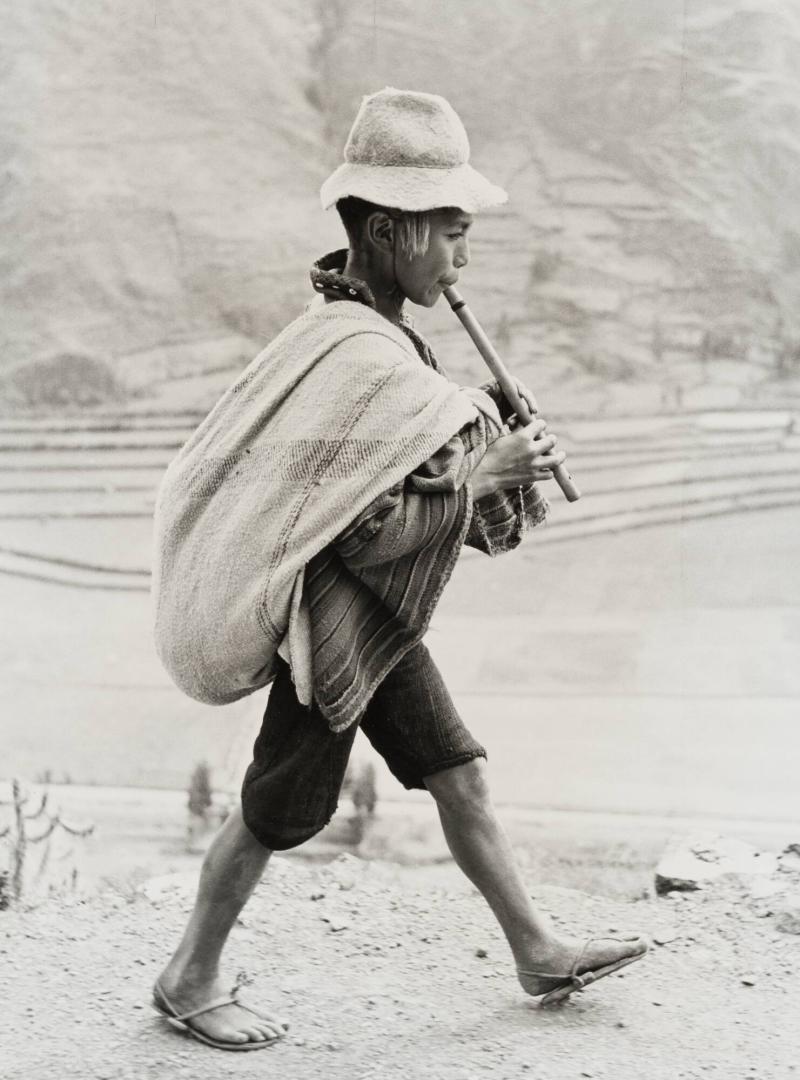 Flute Player Near Cuzco, Peru, 1954