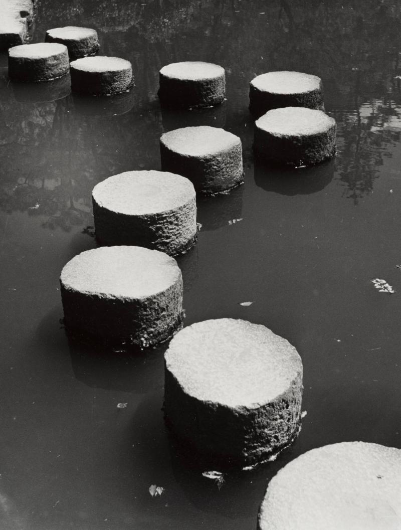 Stepping Stones at the Heian Temple, Kyoto Japan, 1952