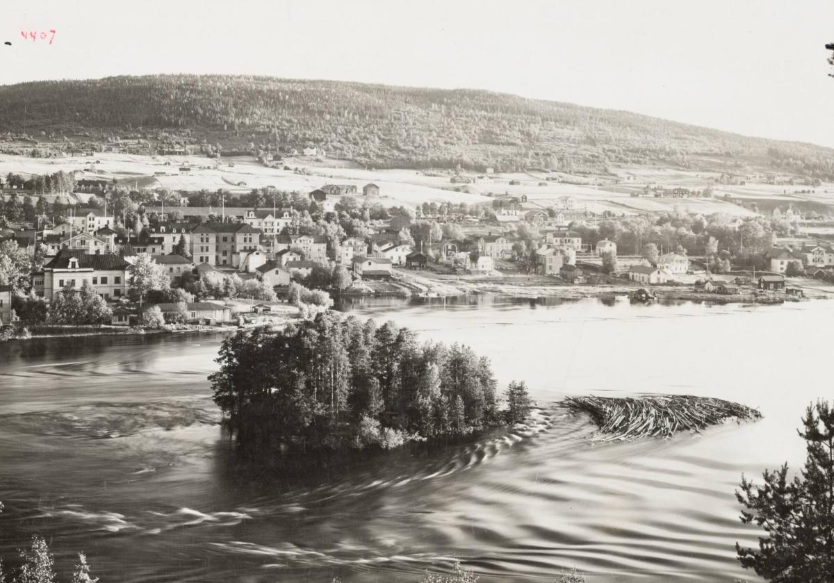 Ångermanland: Utsikt över Sollefteå Ångermanälven