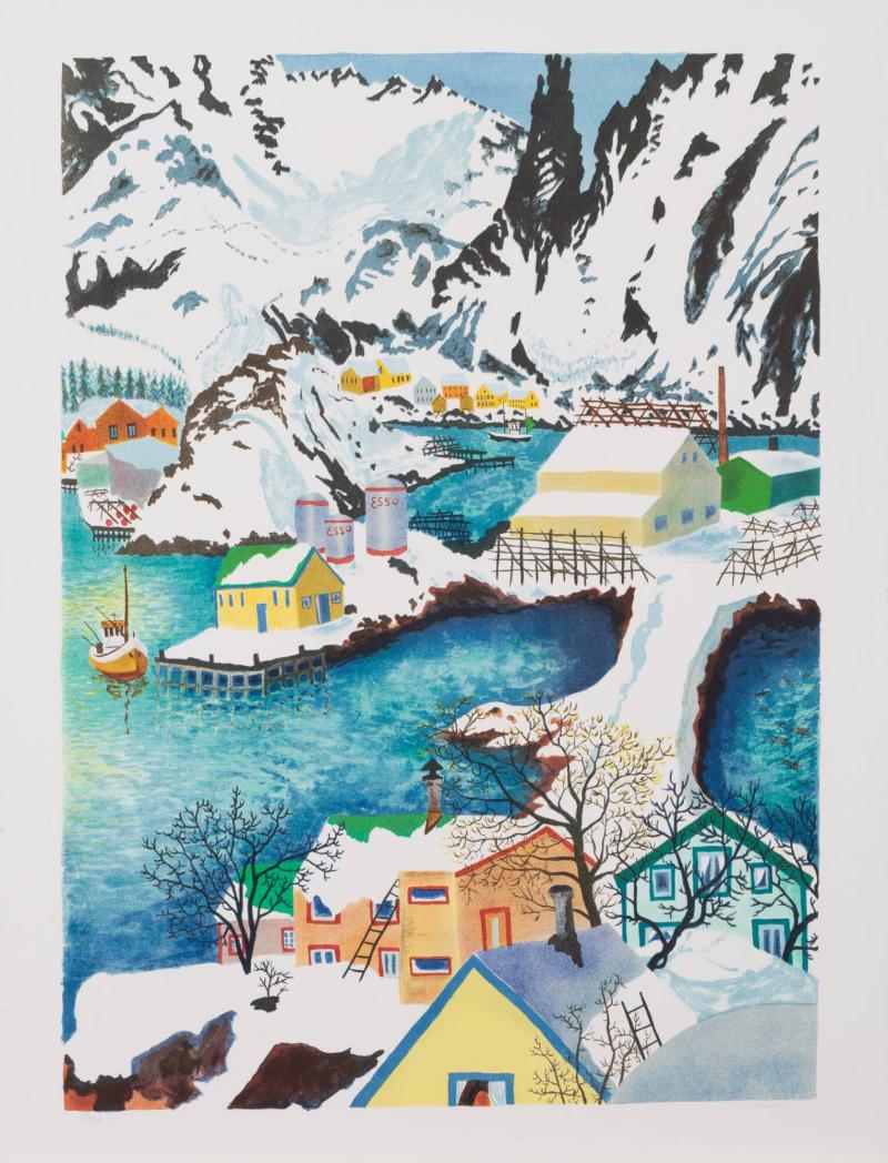 Solig vinterdag, Lofoten