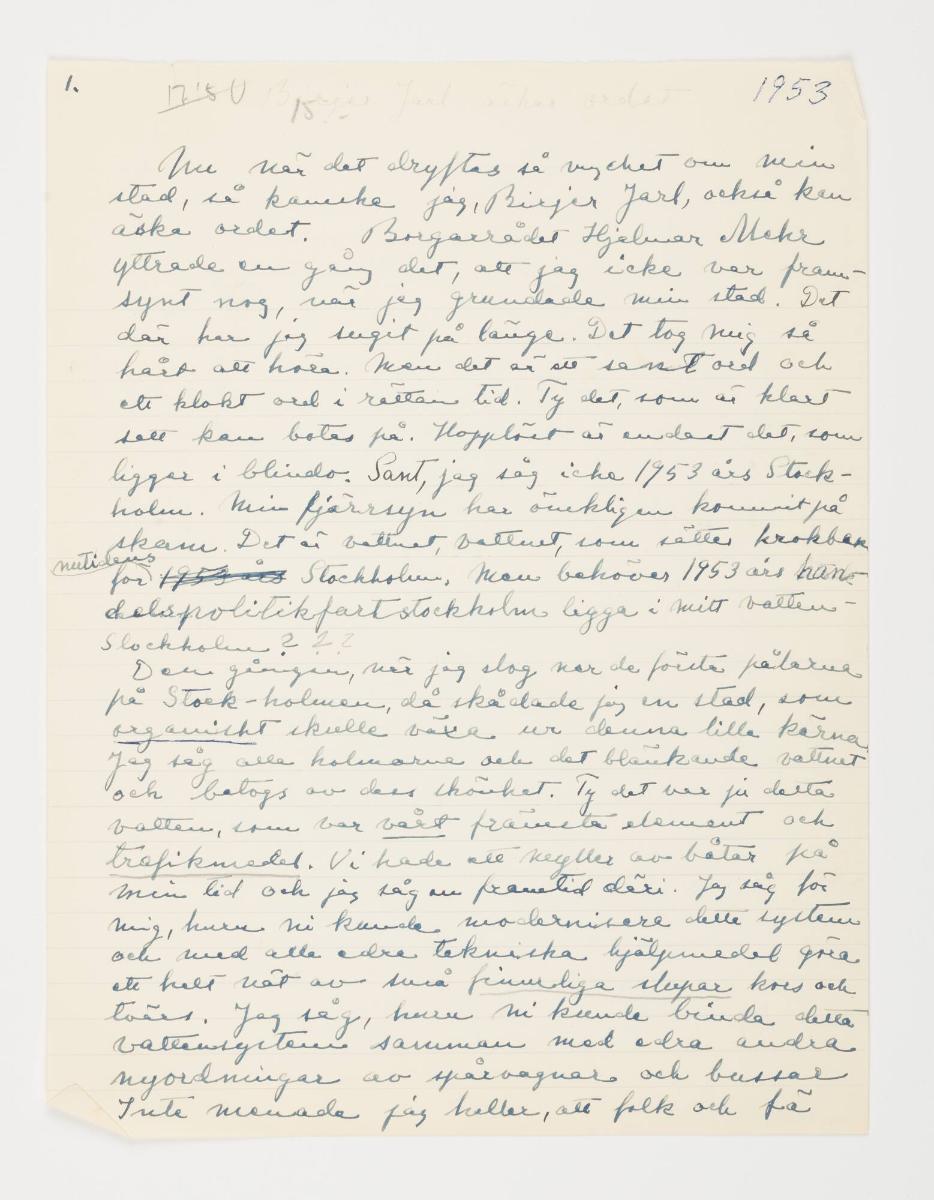 Birger Jarl äskar ordet