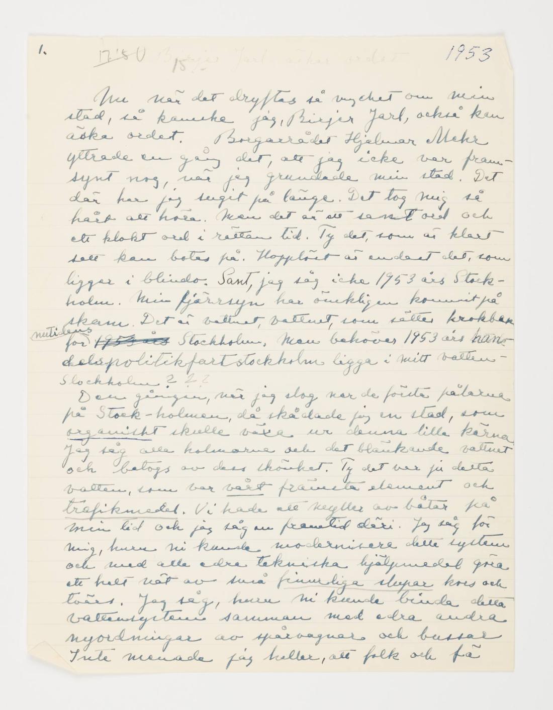 Birger Jarl äskar ordet