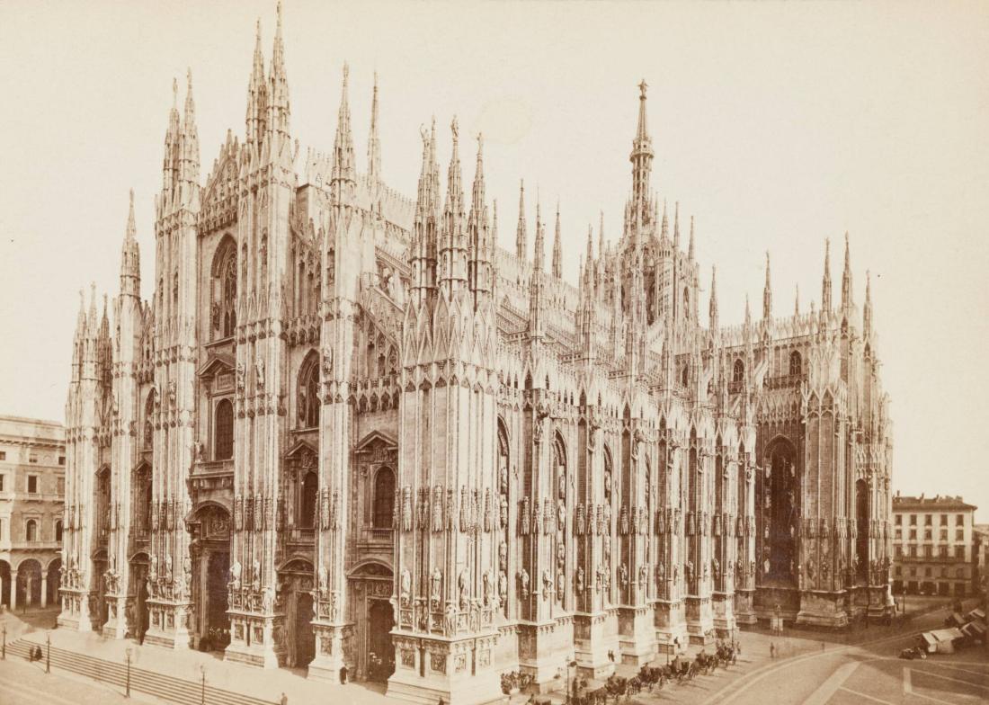 3818. Milano. La Cattedrale dal Palazzo Riale