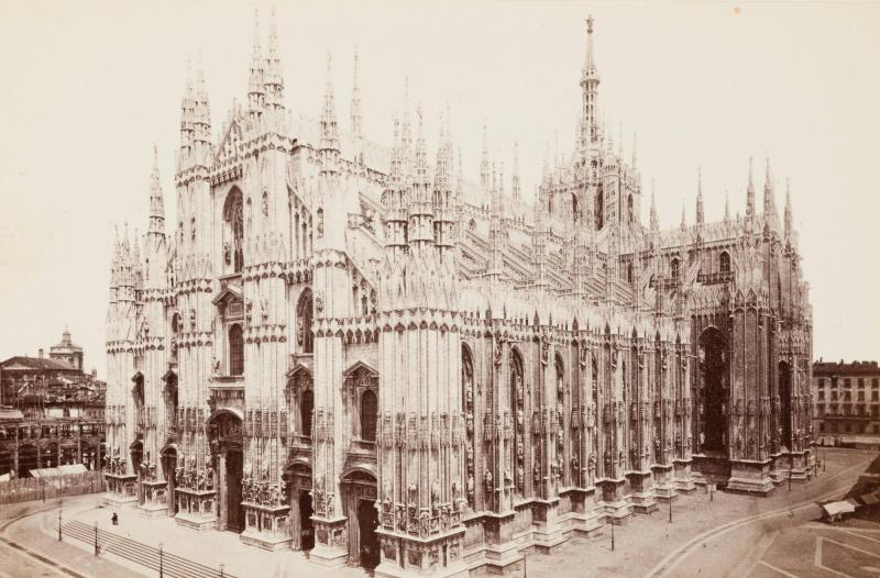 3818. Milano. La Cattedrale dal Palazzo Reale