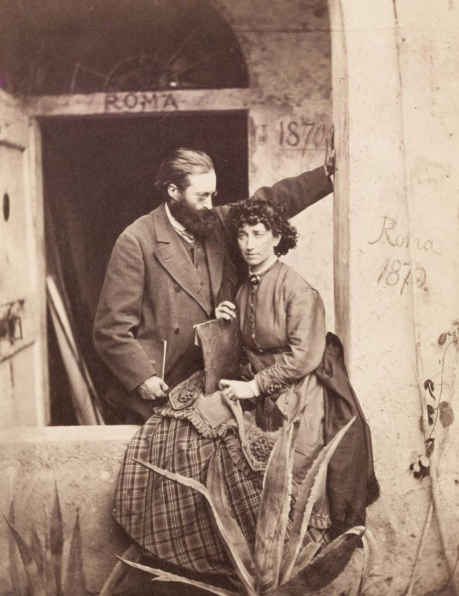 Konstnärerna L. och Mathilde Dietrichsen, Rom 1872