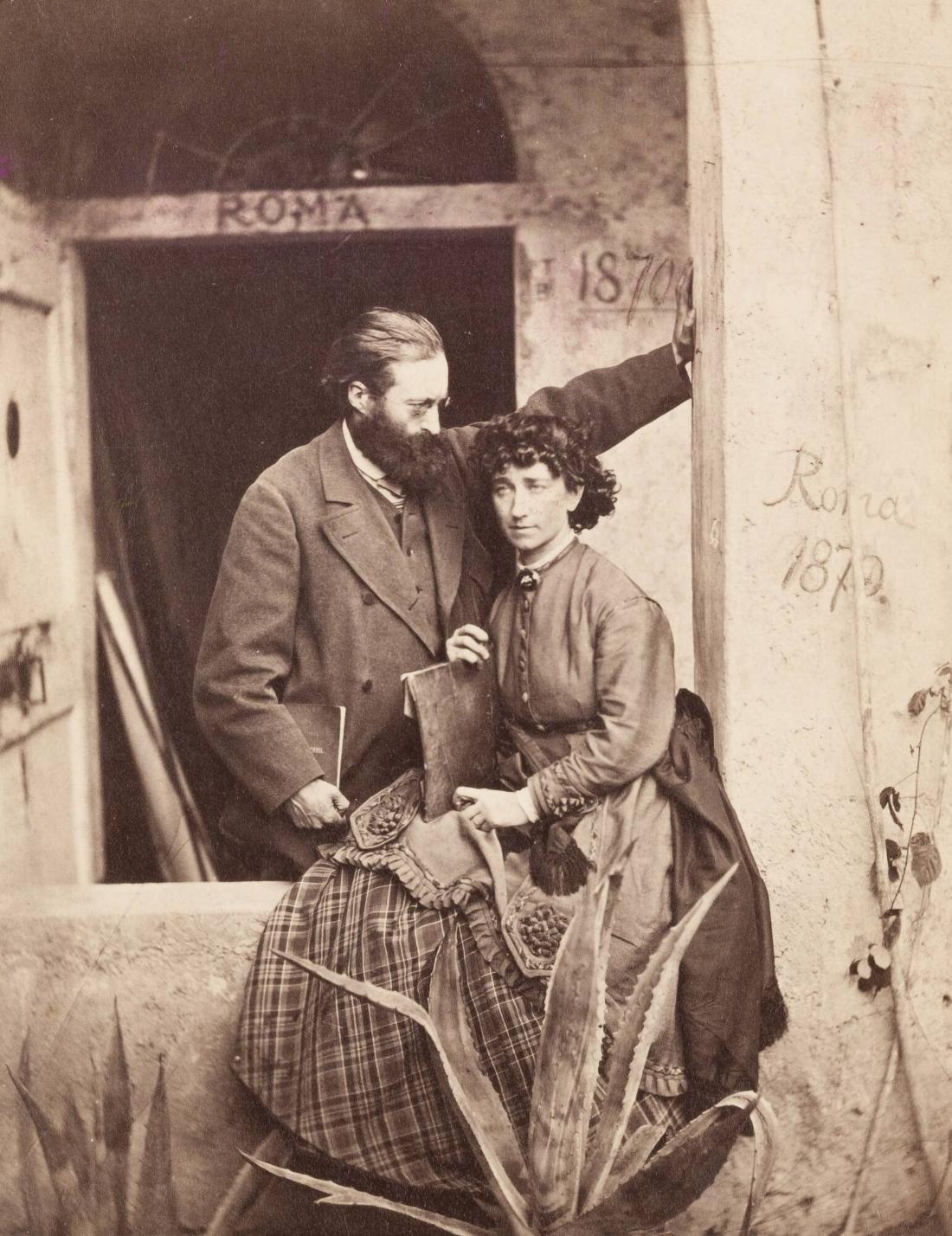 Konstnärerna L. och Mathilde Dietrichsen, Rom 1872