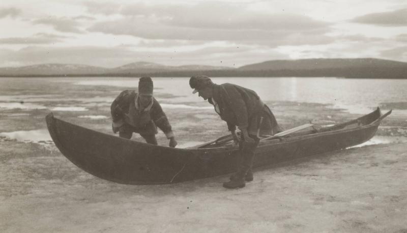 Midnattsol och vårstämning Kaalasjärvi den 15 juni 1926