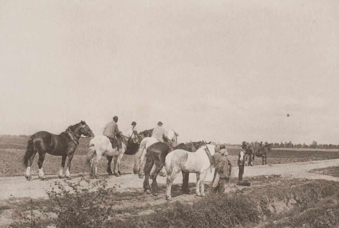 Homewards from Plough. From the book Sun Artists av W Arthur Boord, New York, 1891