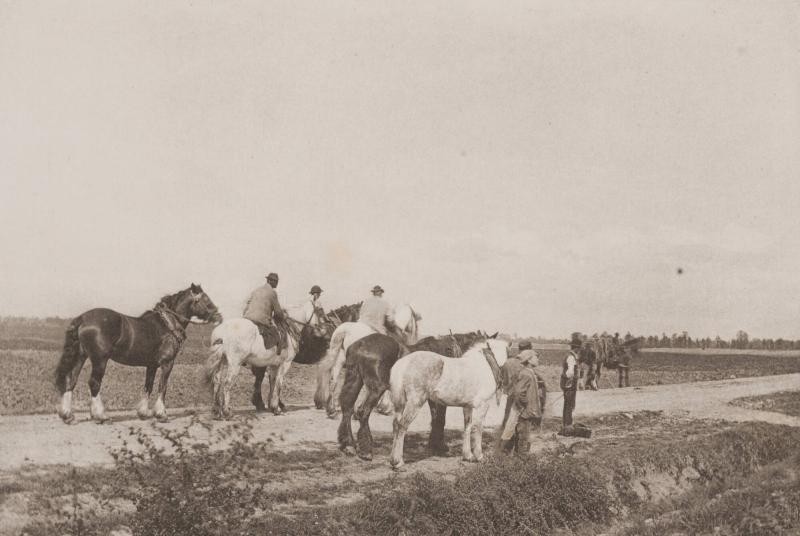 Homewards from Plough. From the book Sun Artists av W Arthur Boord, New York, 1891