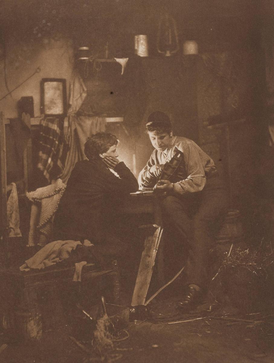 The Boatbuilders. From the book Sun Artists av W Arthur Boord, New York, 1891