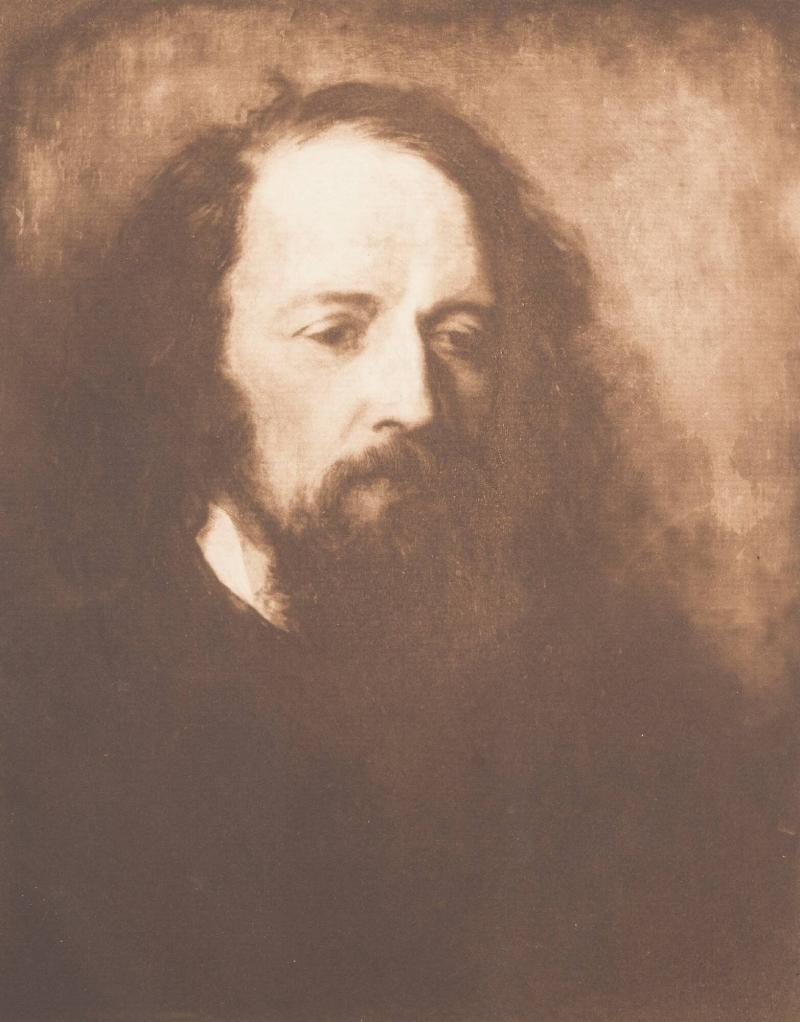 Alfred, Lord Tennyson by G.F. Watts, R.A. From the book Lord Tennyson and his Friends", T. Fischer Urwin, Paternoster Square, London 1893