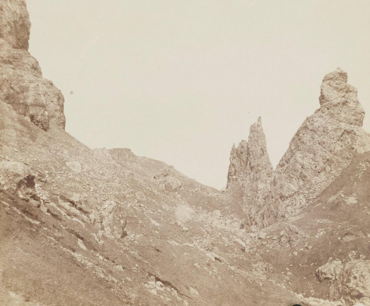 The Storr Rock (fropm SW), Isle of Skye. Main Escarpment facing the east coast