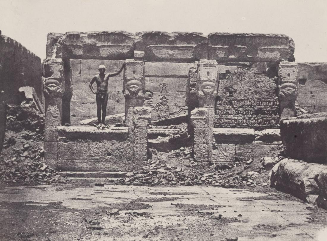 Haute Égypte.  Grand Temple de Denderah.  Hypètre Construit sur la Terasse (Planche 17). Ur boken Egypt, Nubia, Palestine, and Syria: photographic pictures collected during the years 1849, 1850, and 1851.  Part 13