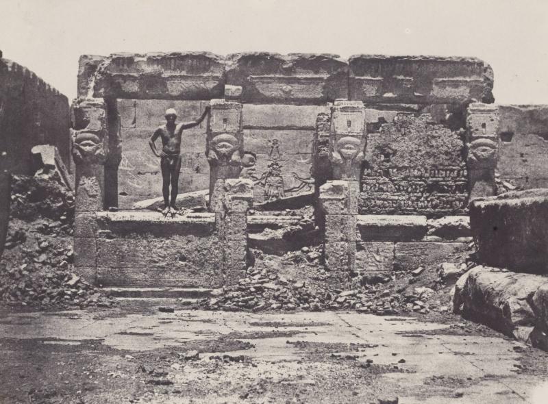 Haute Égypte.  Grand Temple de Denderah.  Hypètre Construit sur la Terasse (Planche 17). Ur boken Egypt, Nubia, Palestine, and Syria: photographic pictures collected during the years 1849, 1850, and 1851.  Part 13