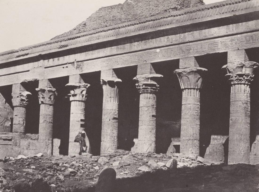 Nubie.  Grand Temple d'Isis, à Philoe.  Galerie Orientale (Planche 73). Ur boken Egypt, Nubia, Palestine, and Syria: photographic pictures collected during the years 1849, 1850, and 1851.  Part 13