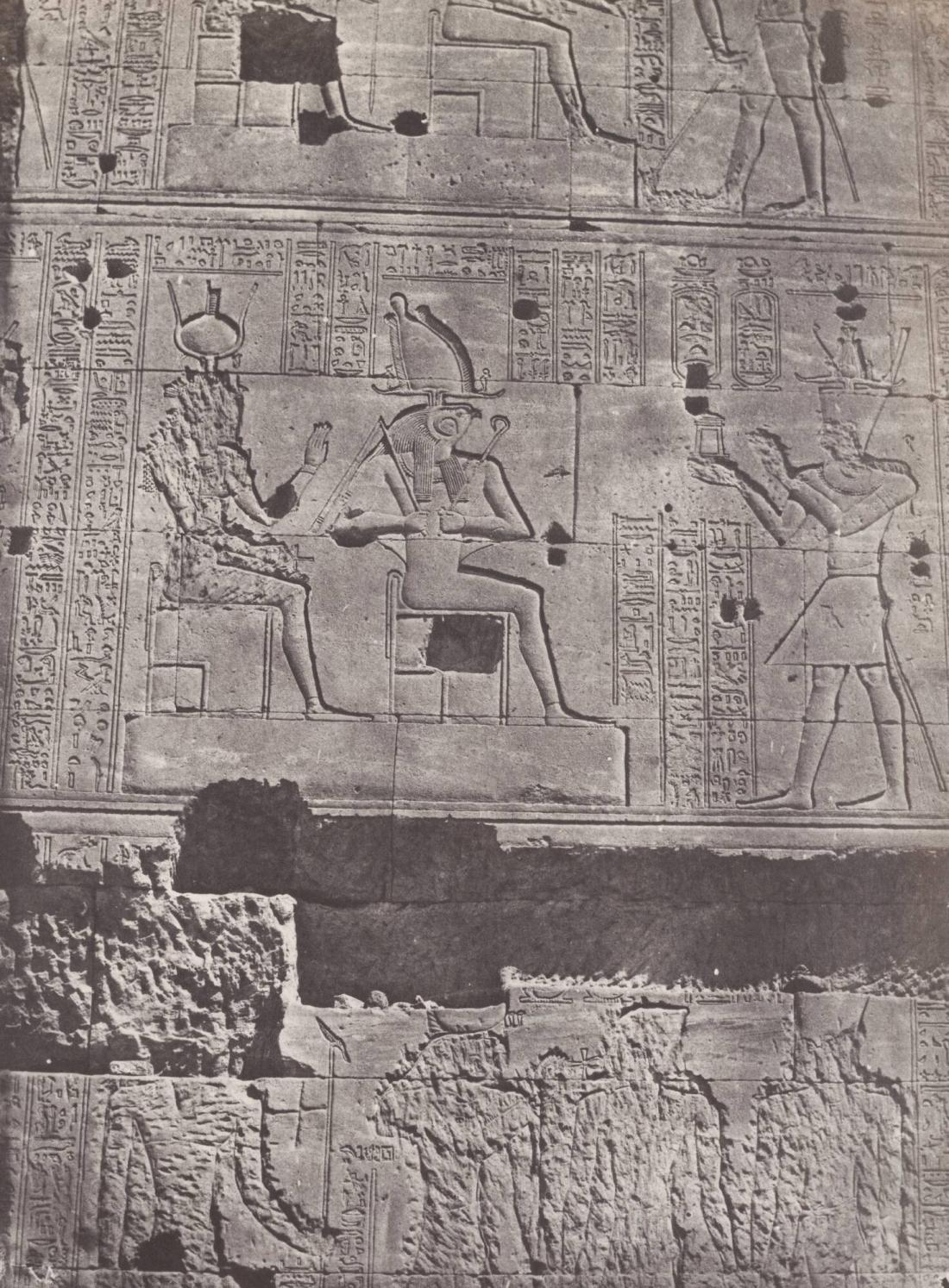 Nubie.  Grand Temple d'Isis, à Philoe.  Muraille Occidentale (Planche 78). Ur boken Egypt, Nubia, Palestine, and Syria: photographic pictures collected during the years 1849, 1850, and 1851.  Part 13