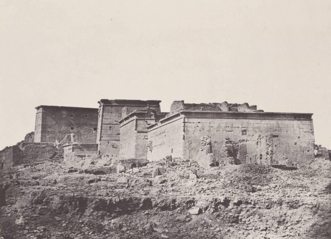 Nubie.  Grand Temple d'Isis, à Philoe.  Vue Générale (Planche 80). Ur boken Egypt, Nubia, Palestine, and Syria: photographic pictures collected during the years 1849, 1850, and 1851.  Part 13