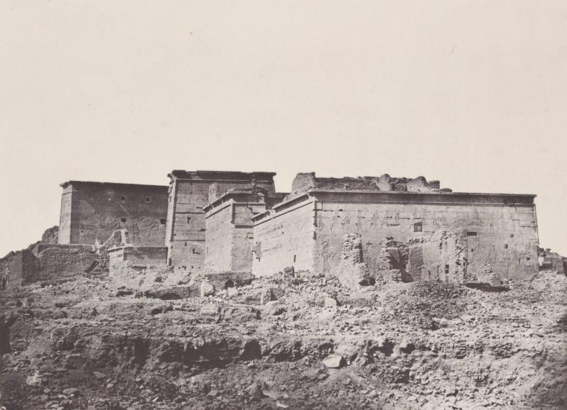 Nubie.  Grand Temple d'Isis, à Philoe.  Vue Générale (Planche 80). Ur boken Egypt, Nubia, Palestine, and Syria: photographic pictures collected during the years 1849, 1850, and 1851.  Part 13