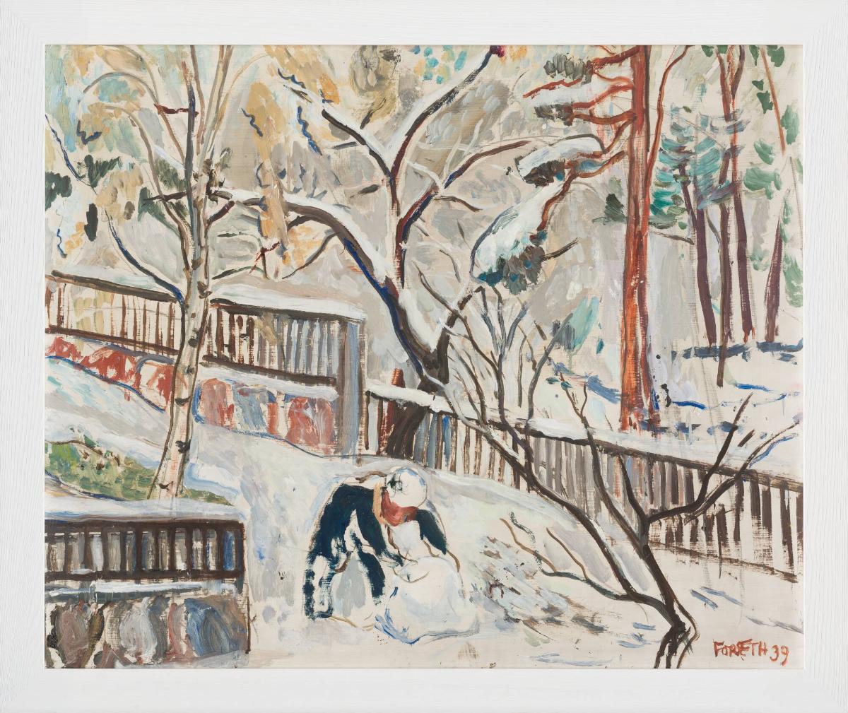 Min trädgård i snö