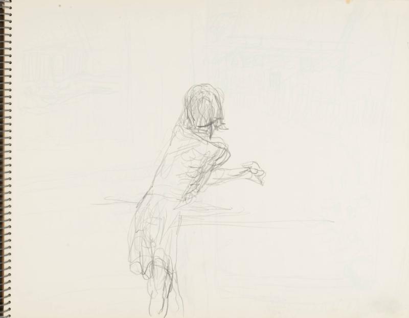 Skissblock nr 46, Gillberga, förstudier till "Fem syskon", Birgit