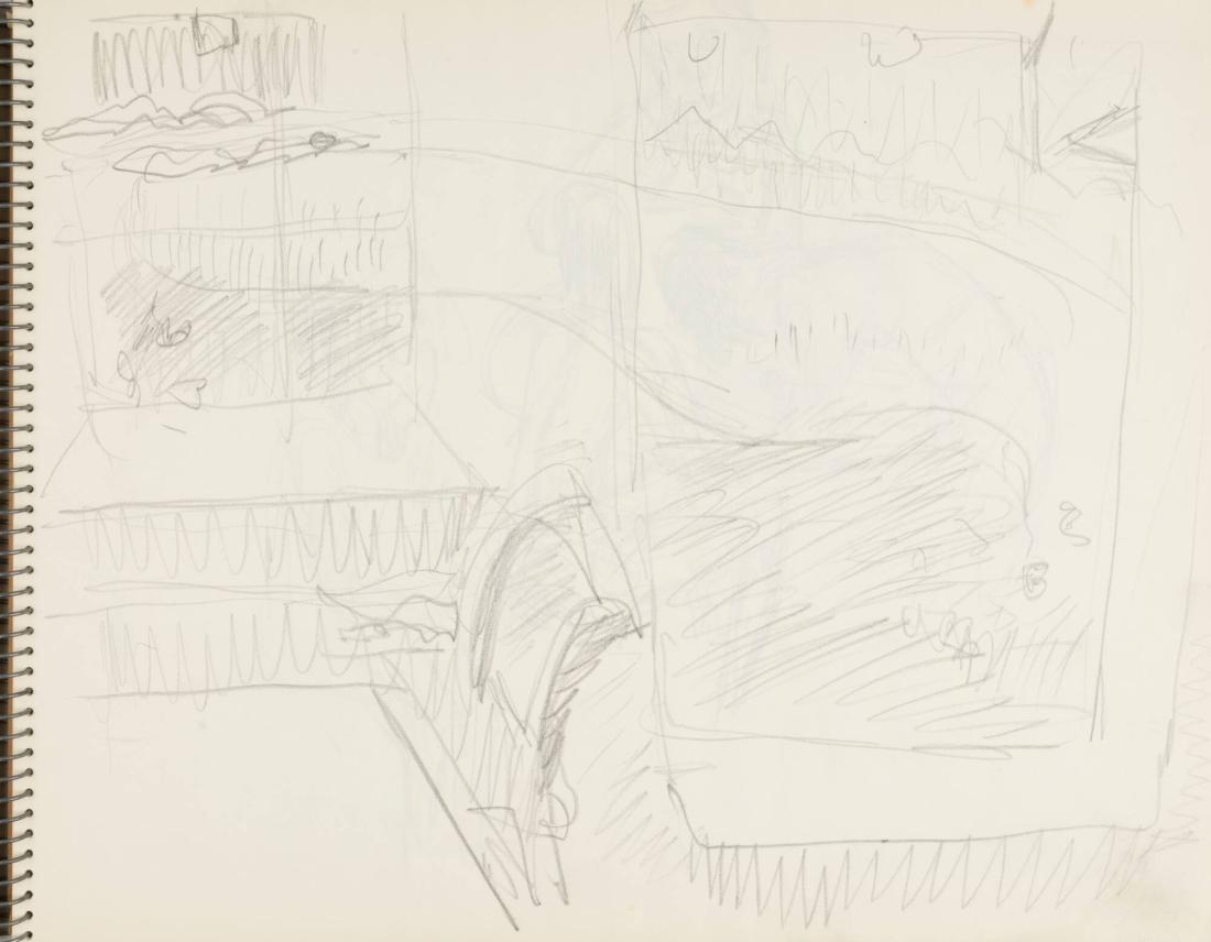 Skissblock nr 46, Gillberga, förstudier till "Fem syskon", Birgit