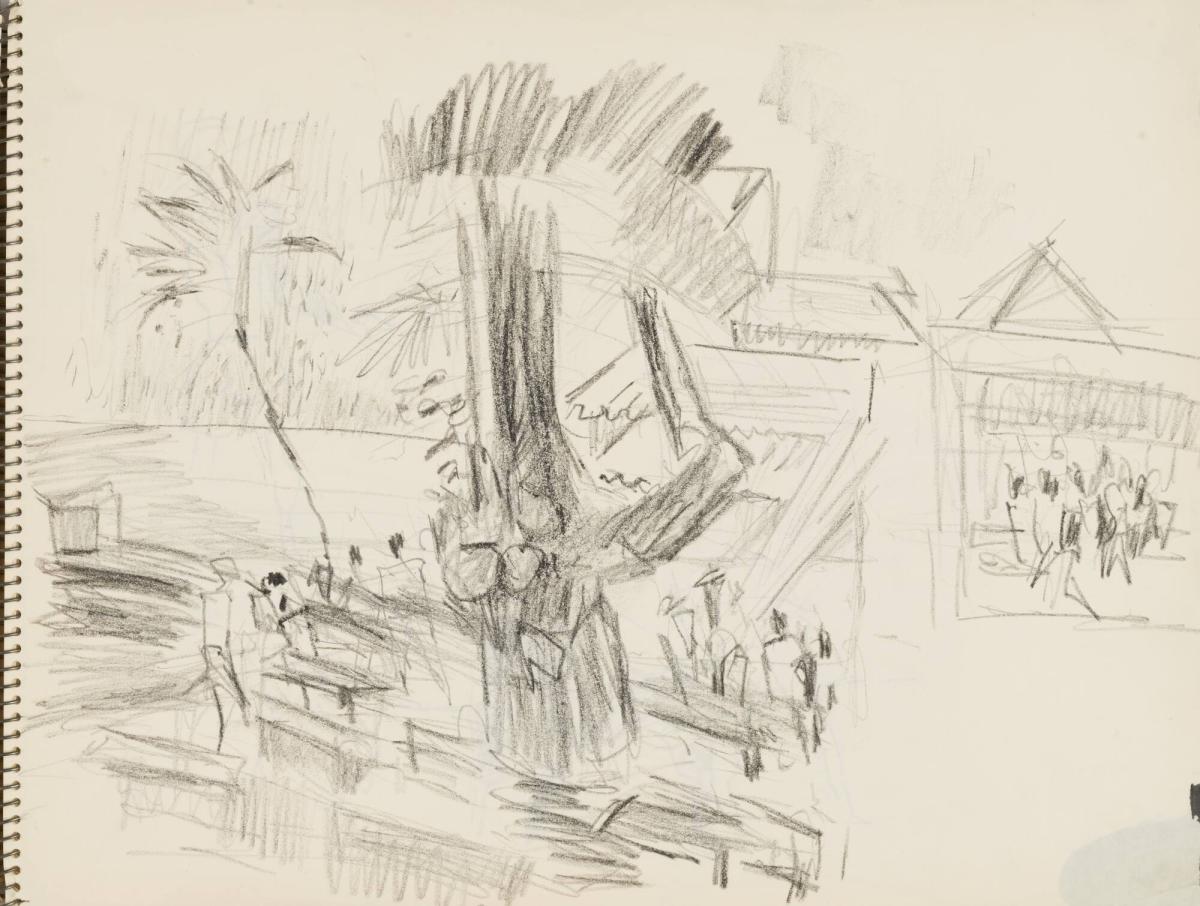 Skissblock nr 92, New York, Martinique, Amboise, fem syskon