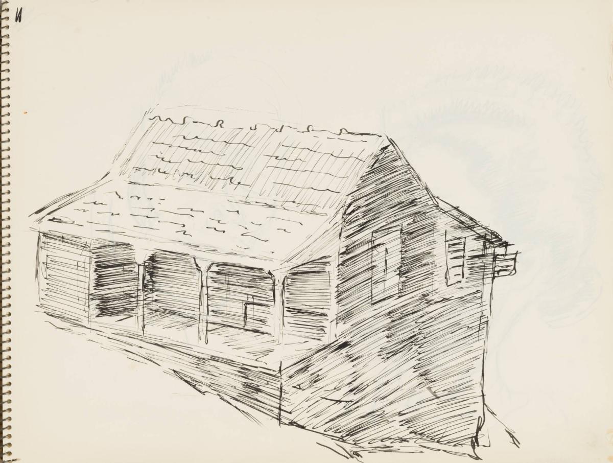 Skissblock nr 92, New York, Martinique, Amboise, fem syskon