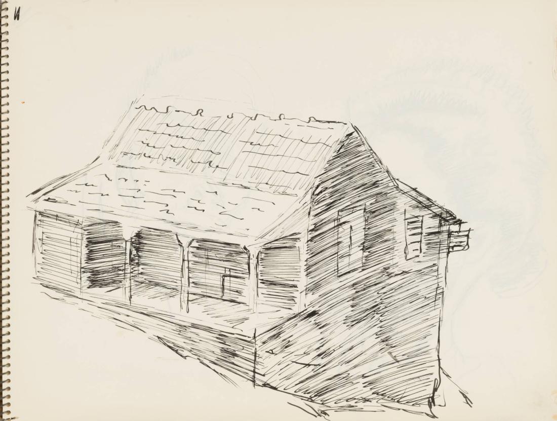 Skissblock nr 92, New York, Martinique, Amboise, fem syskon