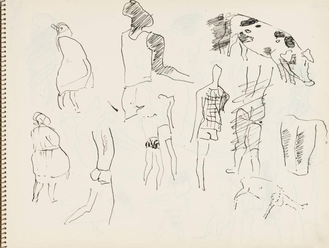 Skissblock nr 92, New York, Martinique, Amboise, fem syskon