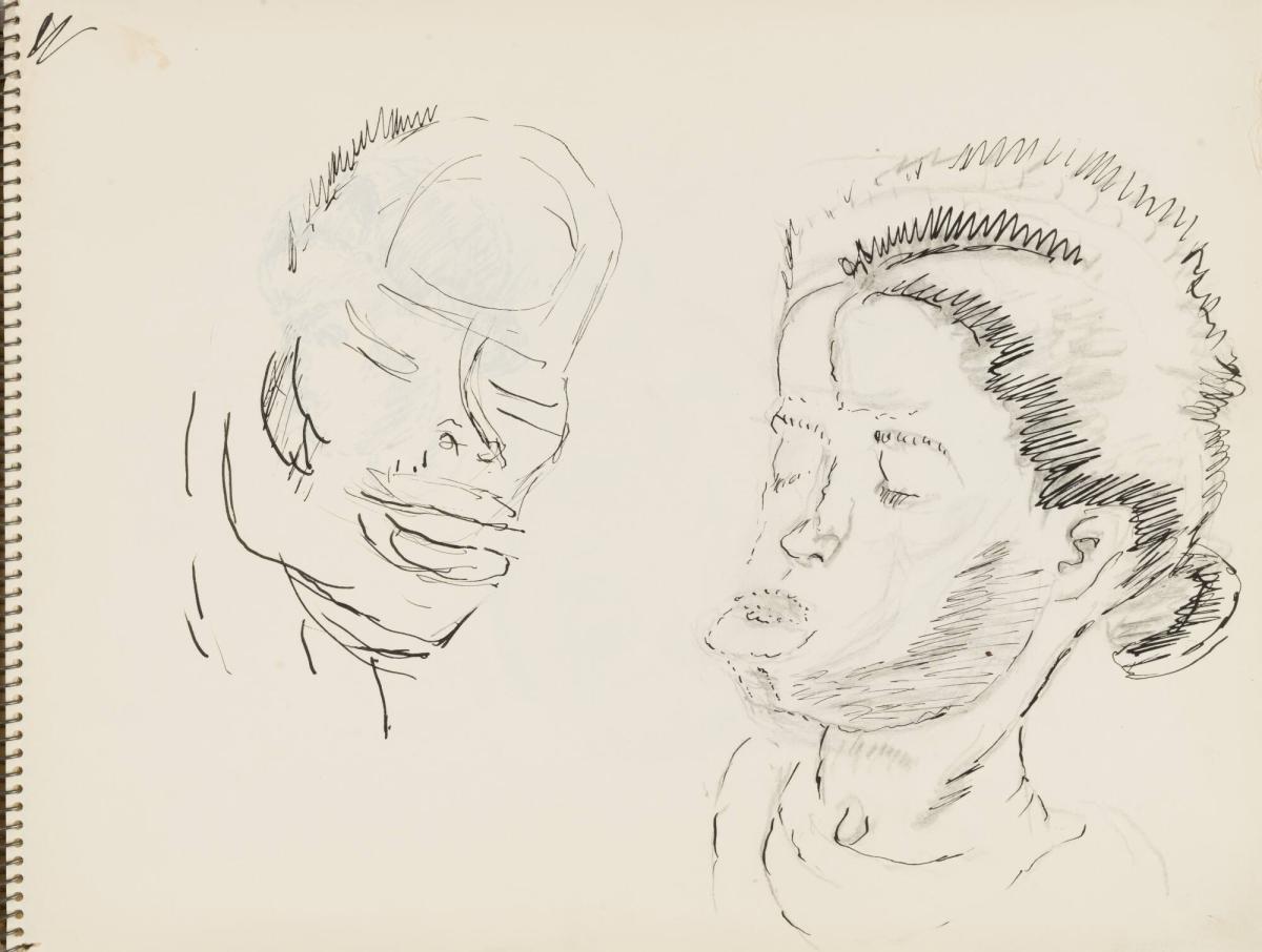 Skissblock nr 92, New York, Martinique, Amboise, fem syskon