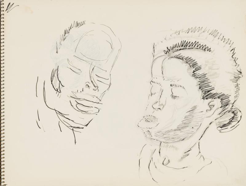 Skissblock nr 92, New York, Martinique, Amboise, fem syskon