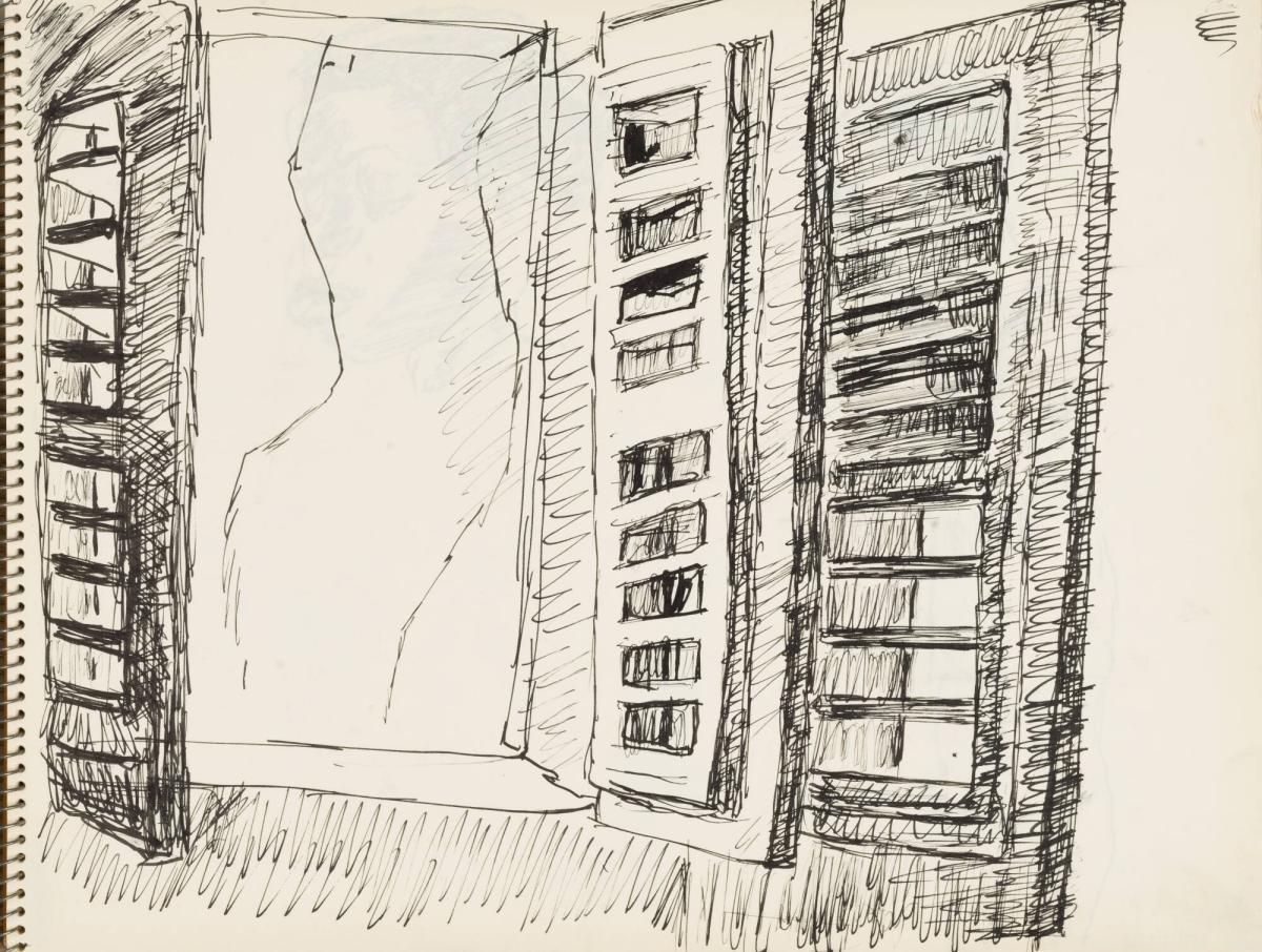 Skissblock nr 92, New York, Martinique, Amboise, fem syskon