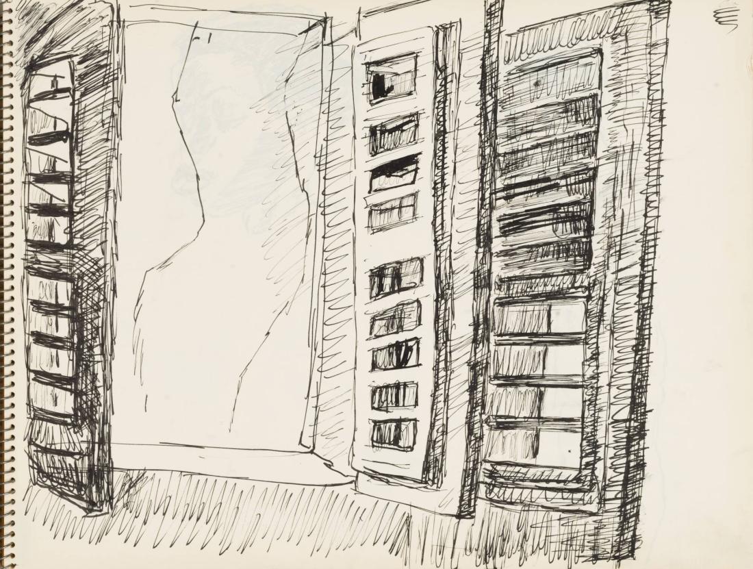 Skissblock nr 92, New York, Martinique, Amboise, fem syskon