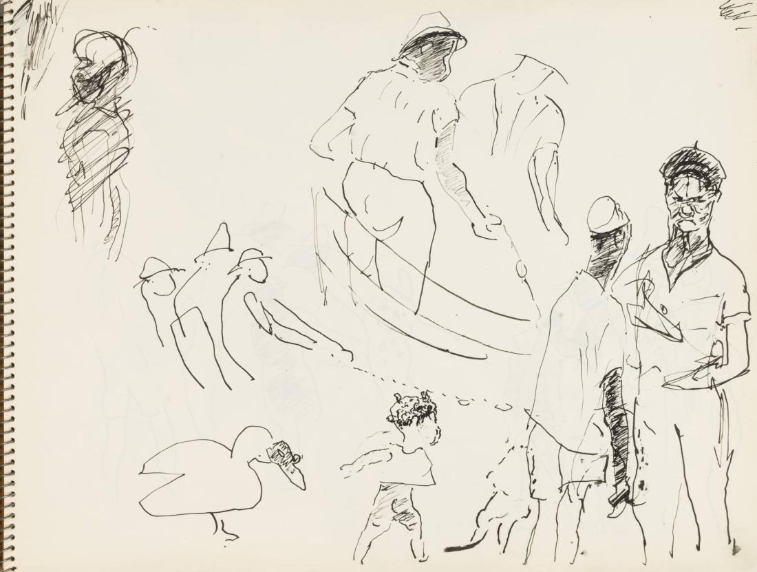 Skissblock nr 92, New York, Martinique, Amboise, fem syskon