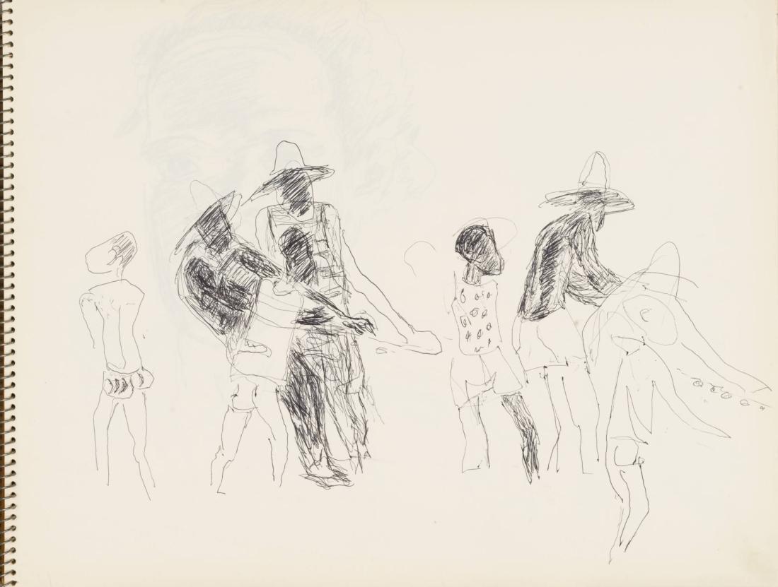 Skissblock nr 92, New York, Martinique, Amboise, fem syskon