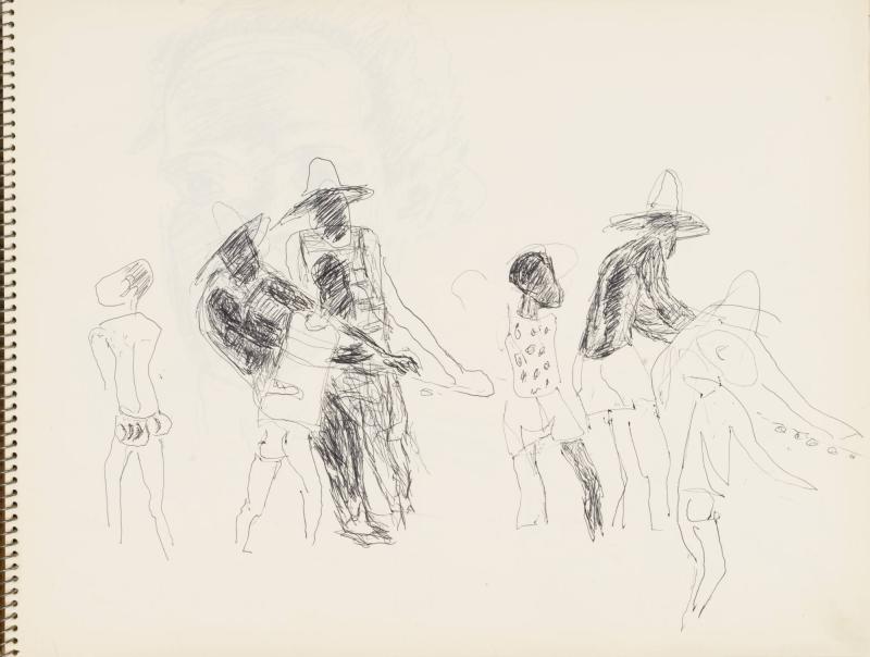 Skissblock nr 92, New York, Martinique, Amboise, fem syskon