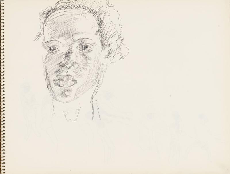 Skissblock nr 92, New York, Martinique, Amboise, fem syskon