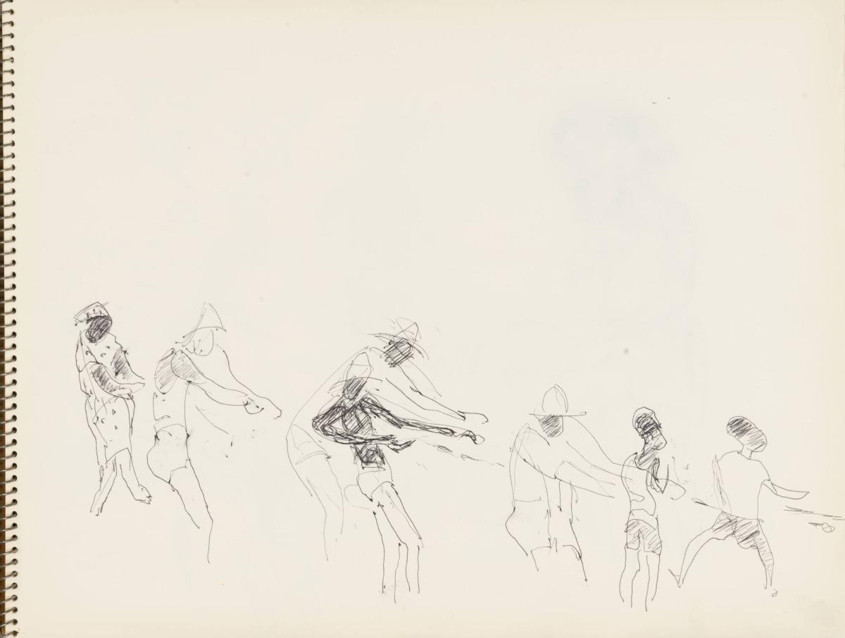 Skissblock nr 92, New York, Martinique, Amboise, fem syskon