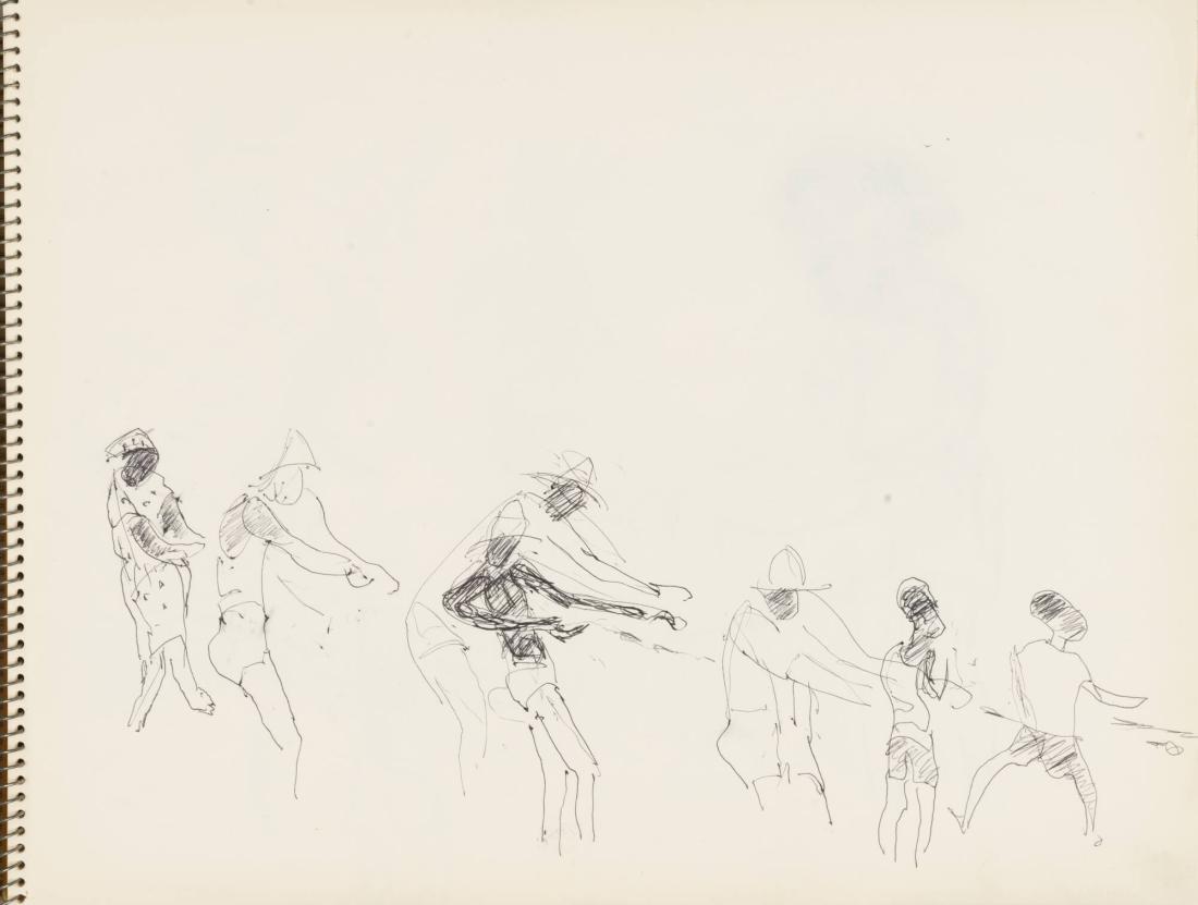 Skissblock nr 92, New York, Martinique, Amboise, fem syskon