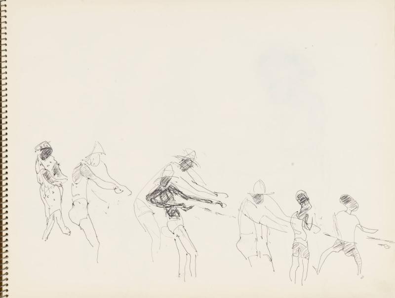 Skissblock nr 92, New York, Martinique, Amboise, fem syskon