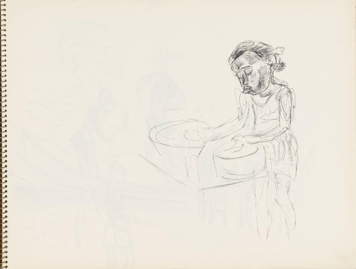 Skissblock nr 92, New York, Martinique, Amboise, fem syskon